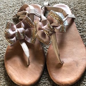 Steve Madden Pink Bow Flat Sandal